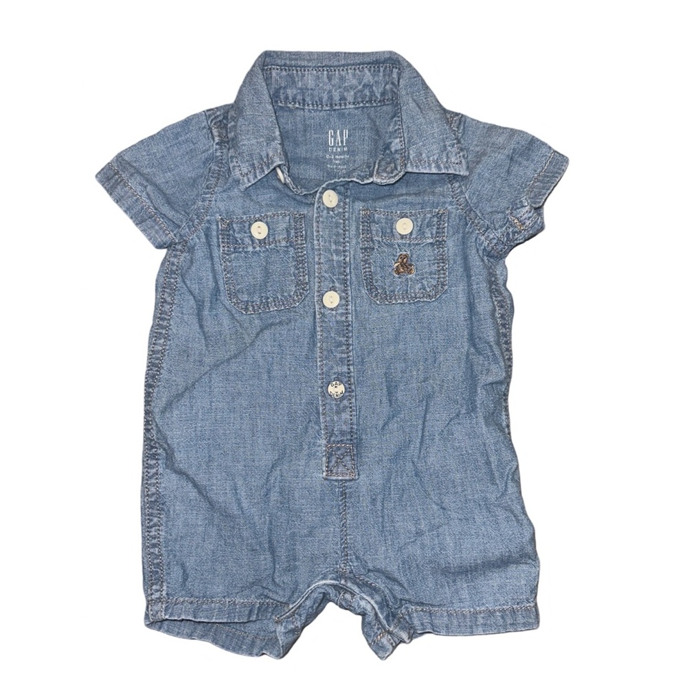 Baby GAP Blue Denim Romper